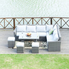 Rimini Corner Sofa Set with Rectangular Table (PAS - 1403) - Direct Wicker
