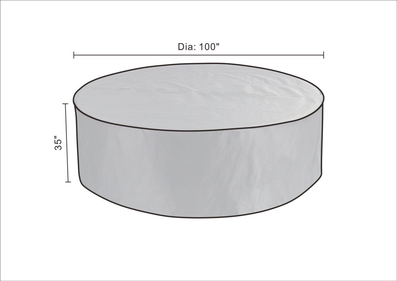 Round Rain Cover in Black (RC - 1711) - Direct Wicker