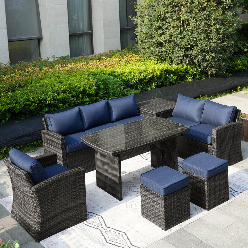 Santiago Outdoor Furniture Replacement Cushion Covers (PAS - 1403B - Cushion Covers) - Direct Wicker