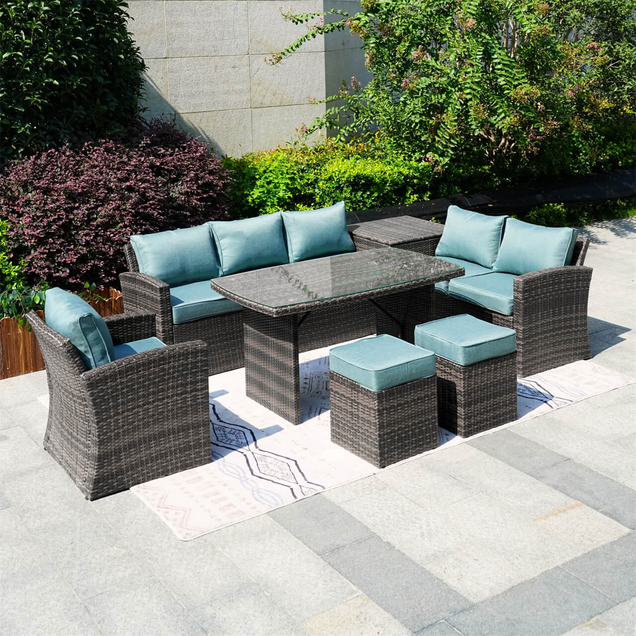 Santiago Outdoor Furniture Replacement Cushion Covers (PAS - 1403B - Cushion Covers) - Direct Wicker