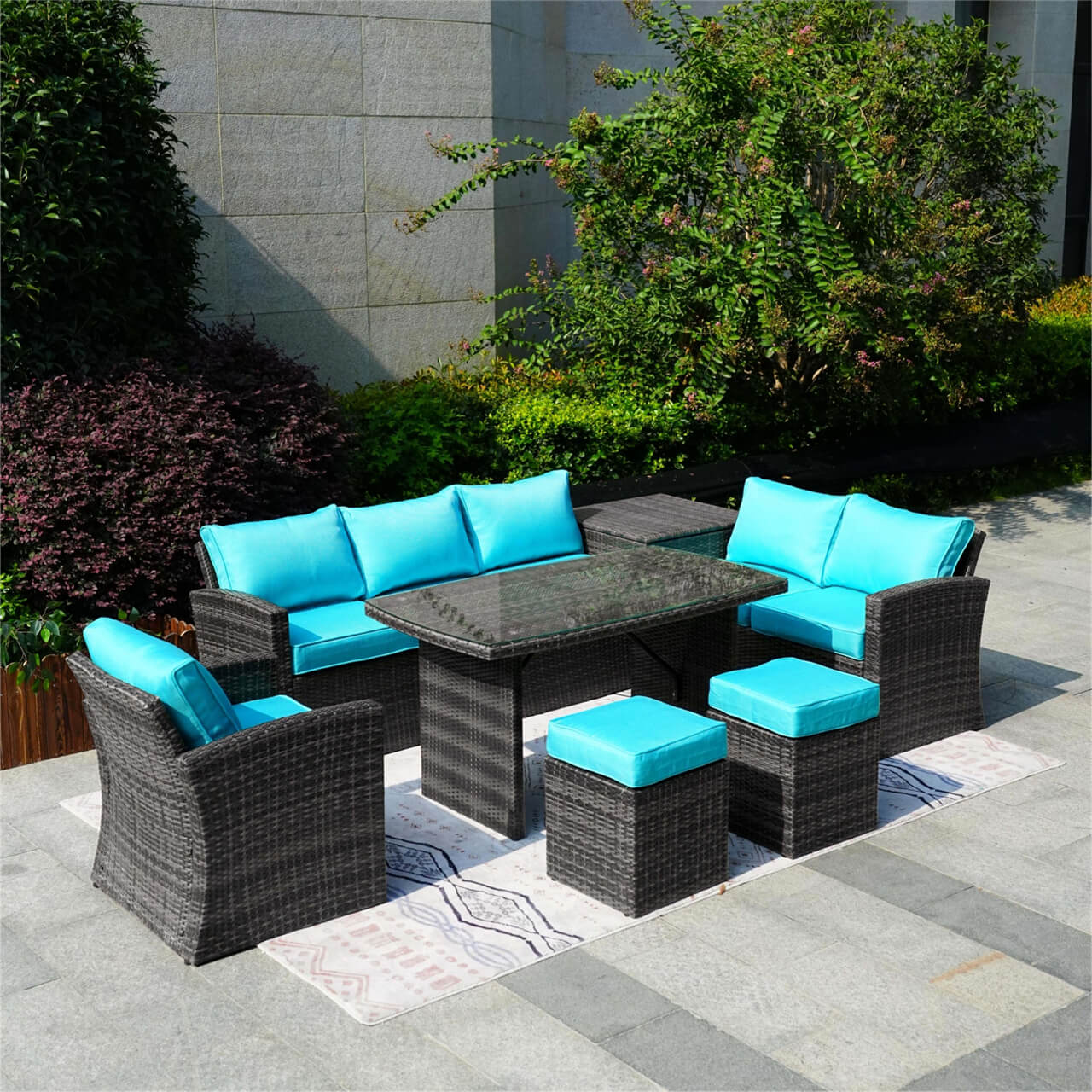 Santiago Outdoor Furniture Replacement Cushion Covers (PAS - 1403B - Cushion Covers) - Direct Wicker