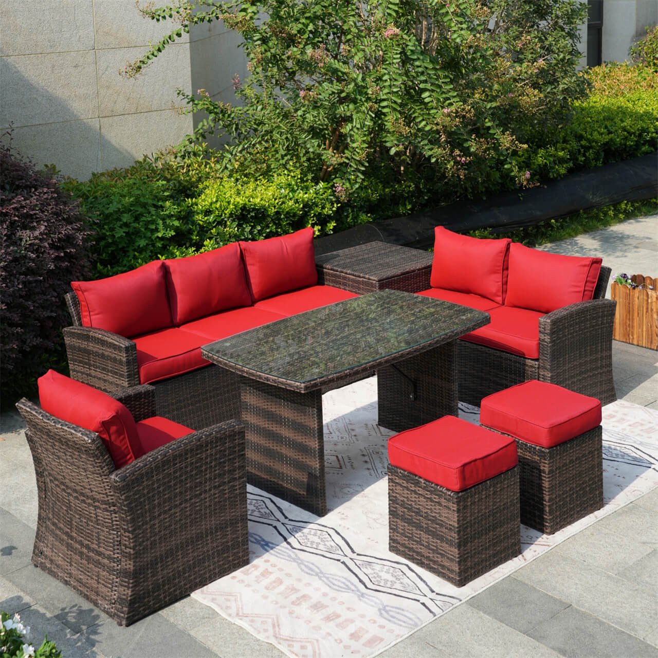 Santiago Outdoor Furniture Replacement Cushion Covers (PAS - 1403B - Cushion Covers) - Direct Wicker