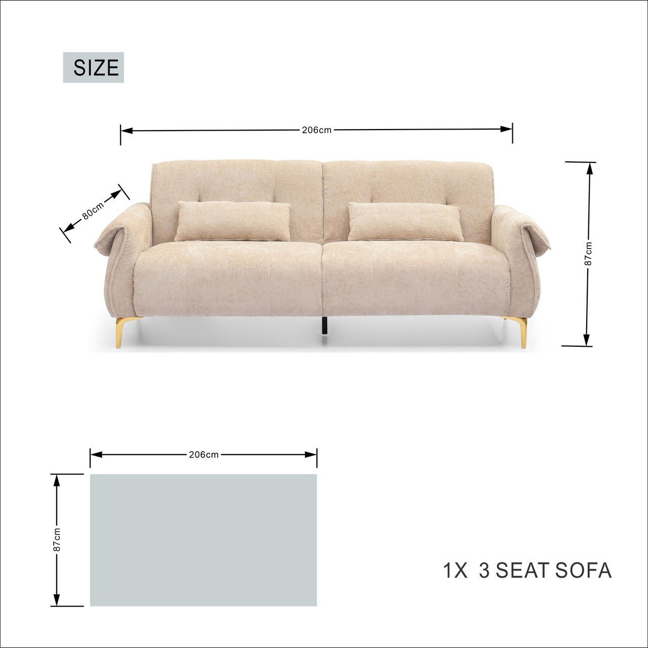 Simple and Cozy Indoor Sofa Set for Comfortable Living (PAS - 241387) - Direct Wicker
