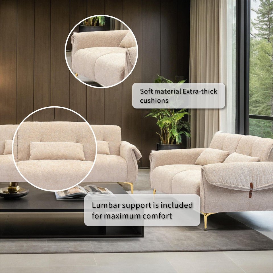 Simple and Cozy Indoor Sofa Set for Comfortable Living (PAS - 241387) - Direct Wicker