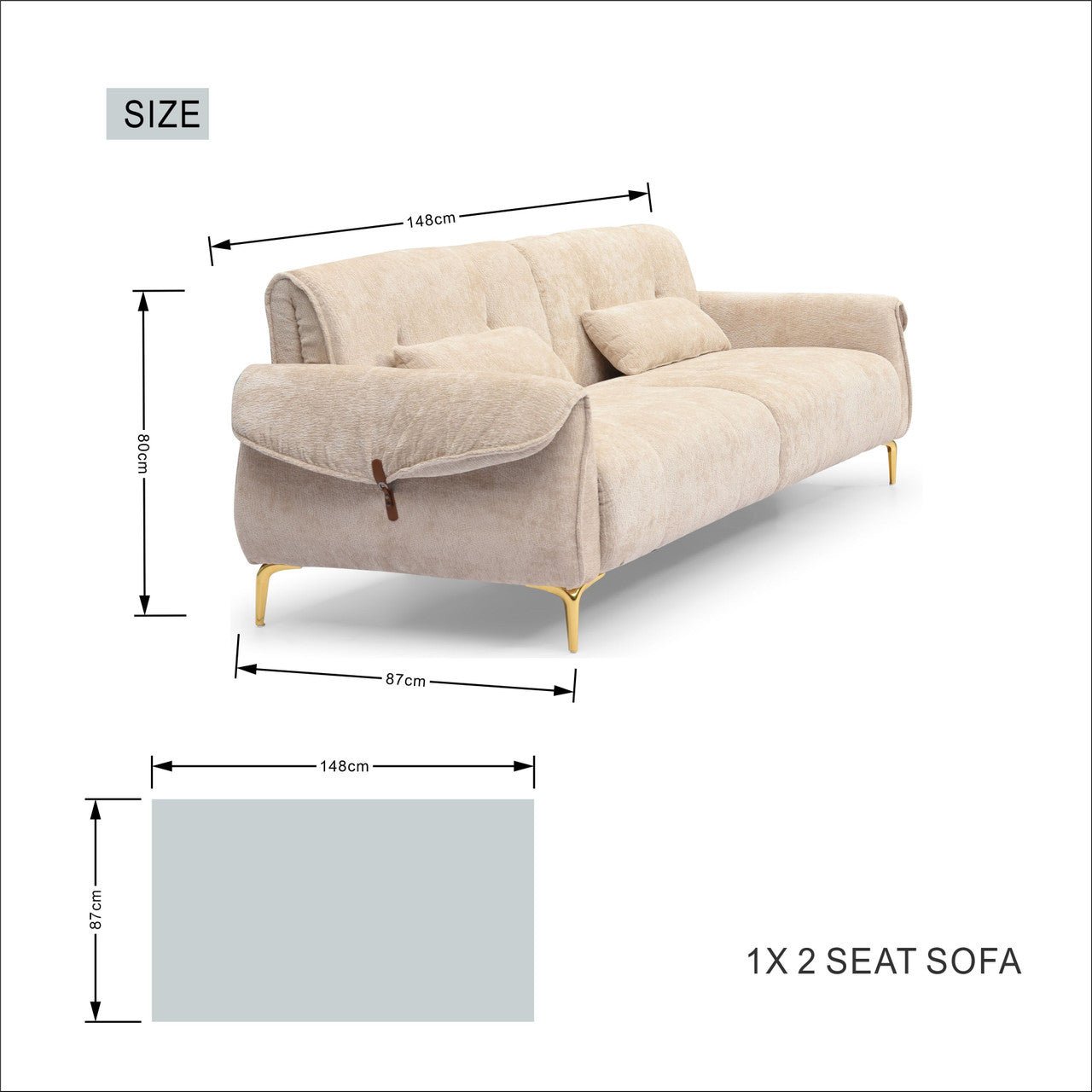 Simple and Cozy Indoor Sofa Set for Comfortable Living (PAS - 241387) - Direct Wicker