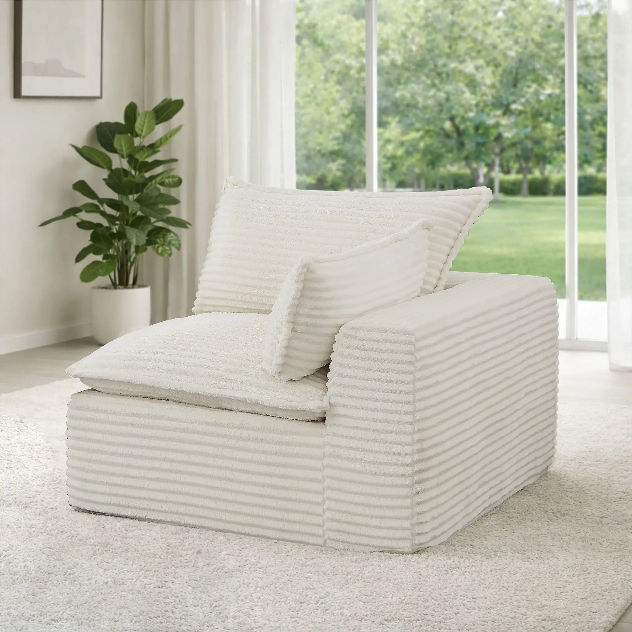 Single Left Modular Sectional Sofa (PAS - 2637 - LS) - Direct Wicker