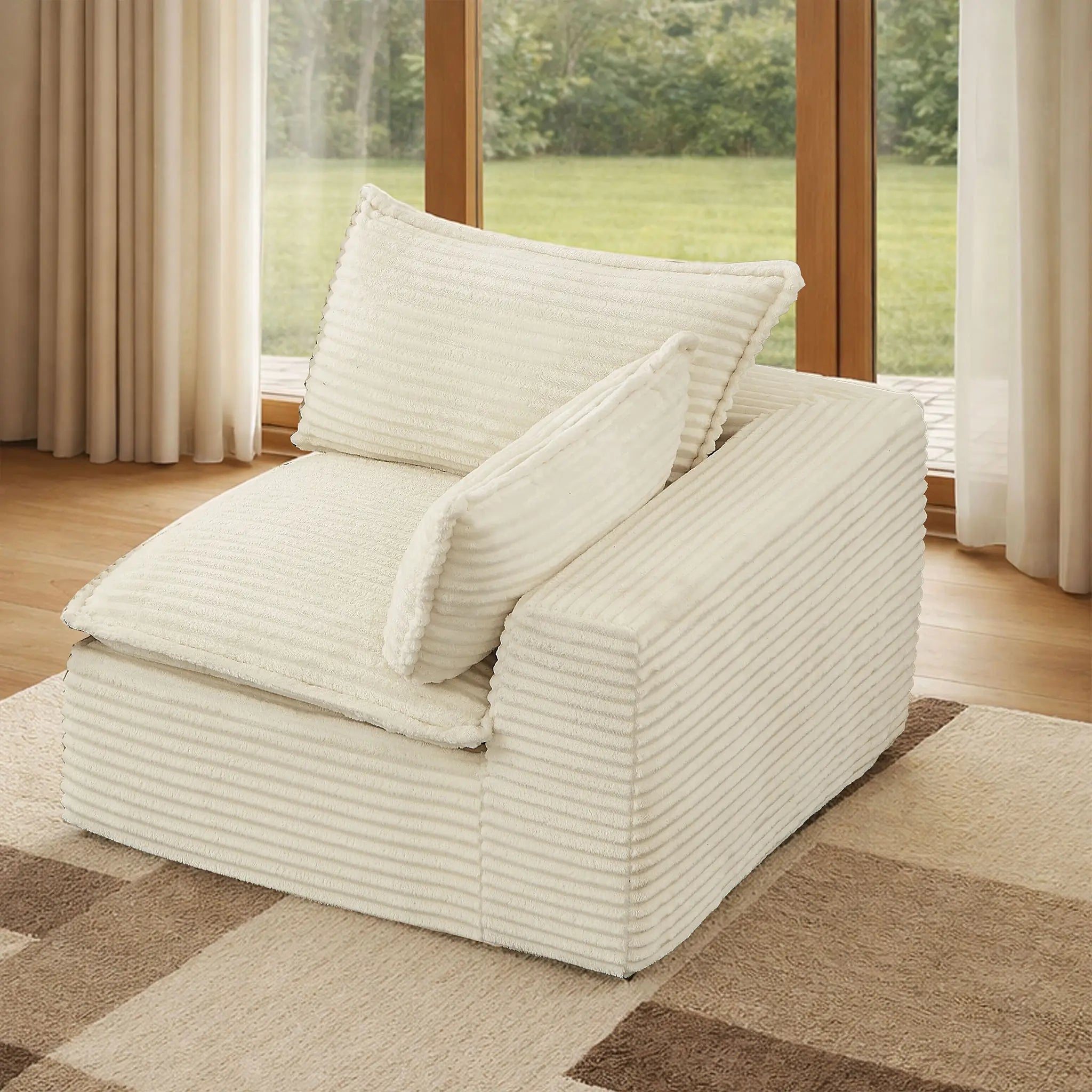 Single Left Modular Sectional Sofa (PAS - 2637 - LS) - Direct Wicker