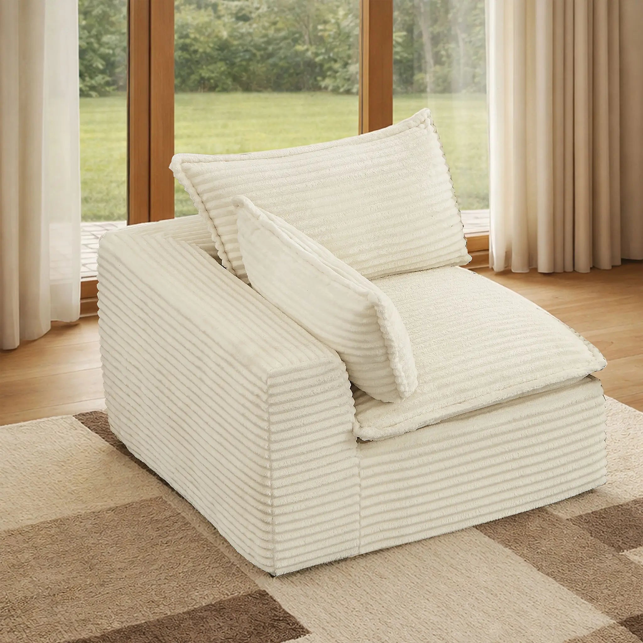 Single Right Modular Sectional Sofa (PAS - 2637 - RS) - Direct Wicker