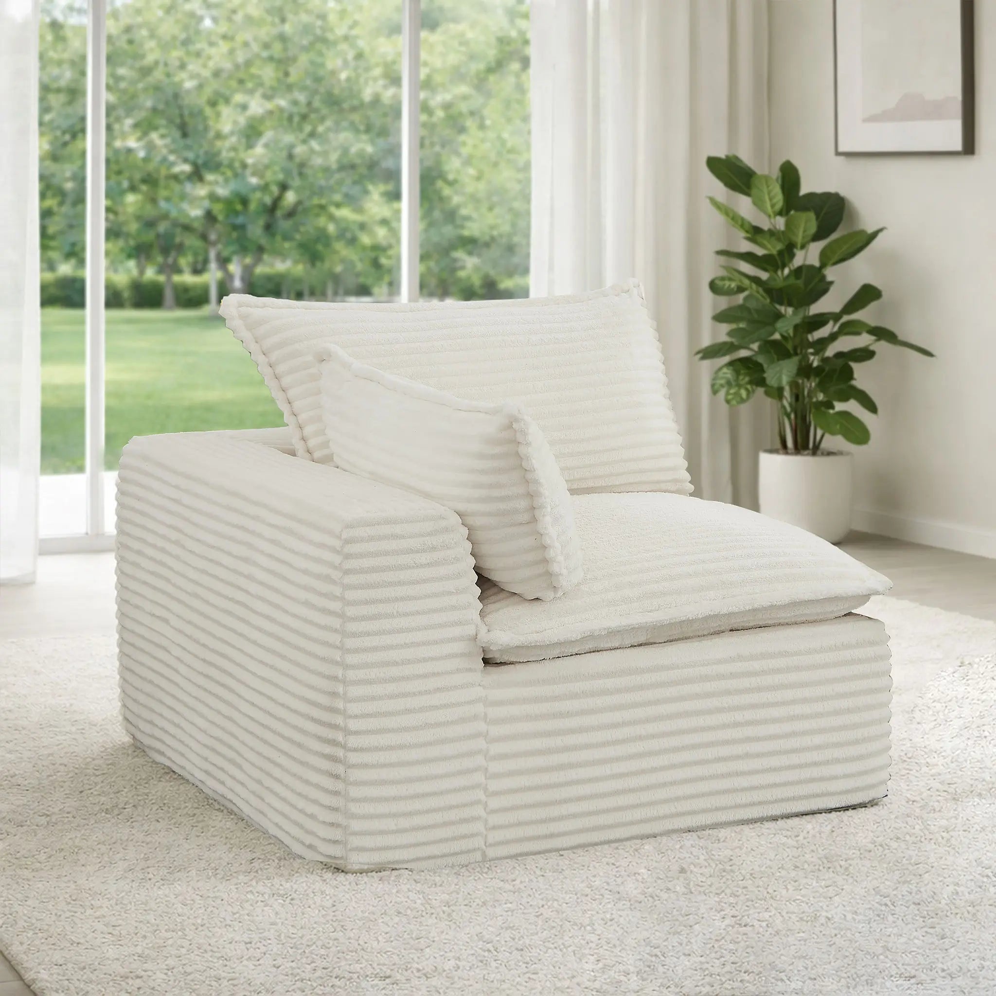 Single Right Modular Sectional Sofa (PAS - 2637 - RS) - Direct Wicker