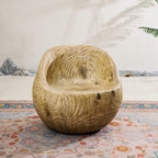 Single-Seat Sofa Chair – Terrafab Composite Material with Iron Frame (PAC-24919SC) - Direct Wicker