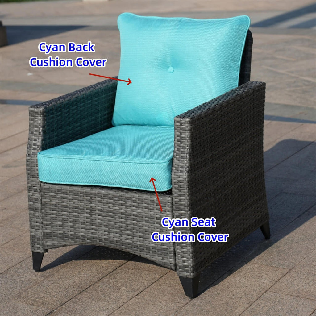 Single Sofa Cushion Covers of Patio Sofa for (PAF - 1801/2) - Direct Wicker