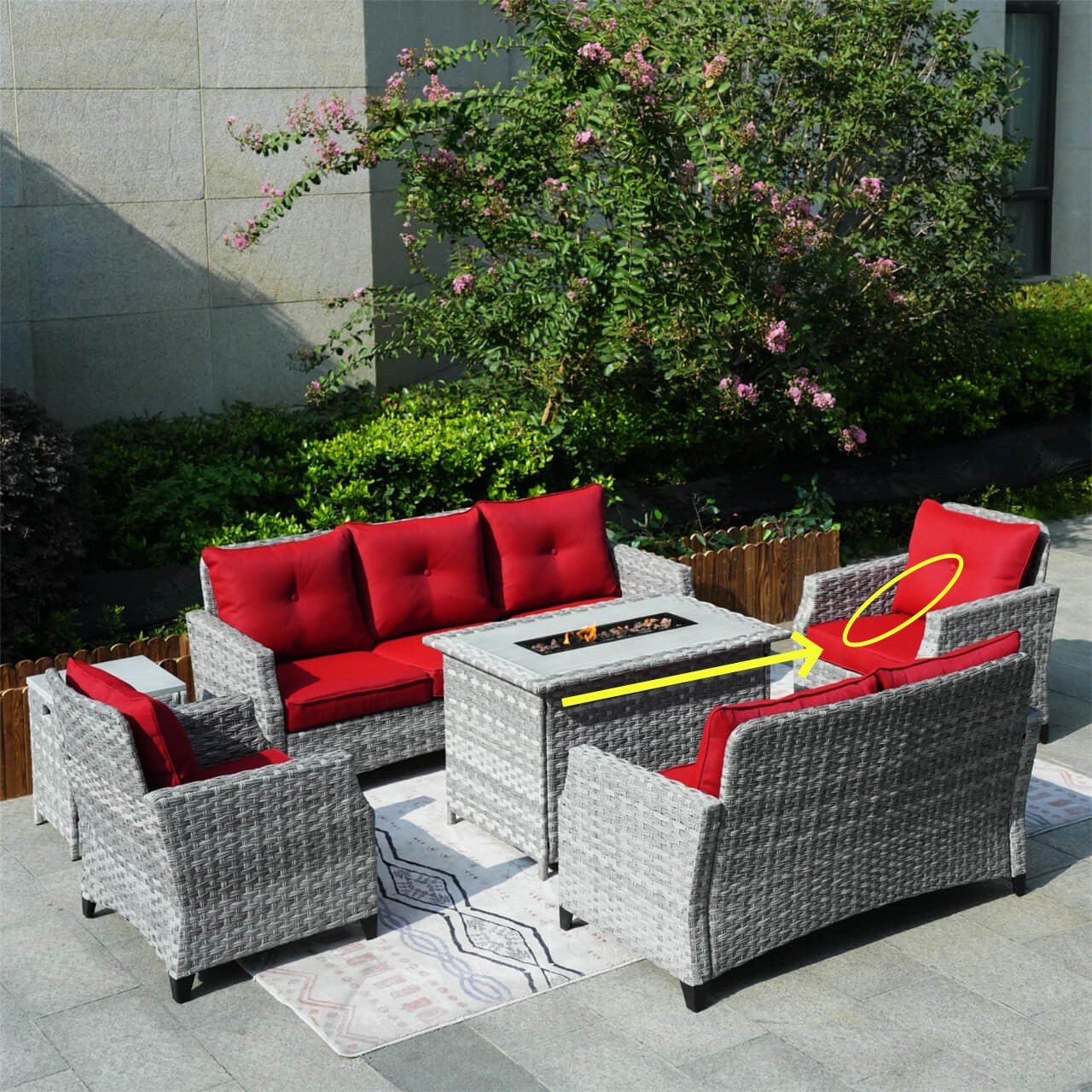 Single Sofa Cushion Covers of Patio Sofa for (PAF - 1801/2) - Direct Wicker