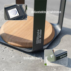 Small Solar LED Outdoor Light - 20x20x3.5cm - Direct Wicker