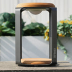 Small Solar LED Outdoor Light - 20x20x3.5cm - Direct Wicker