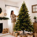 Snow Flocked Unlit Artificial Christmas Tree with Frosted PVC Branches, Full Evergreen Shape & Metal Stand – 5 FT, 6 FT & 7 FT (PAT-013) (Copy) - Direct Wicker