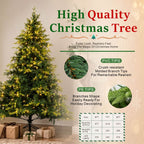 Snow Flocked Unlit Artificial Christmas Tree with Frosted PVC Branches, Full Evergreen Shape & Metal Stand – 5 FT, 6 FT & 7 FT (PAT-013) (Copy) - Direct Wicker