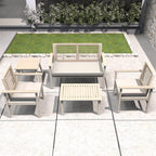 Solid Wood Bench & Chair Sets – Outdoor Seating Set (PAC - 2523) - Direct Wicker