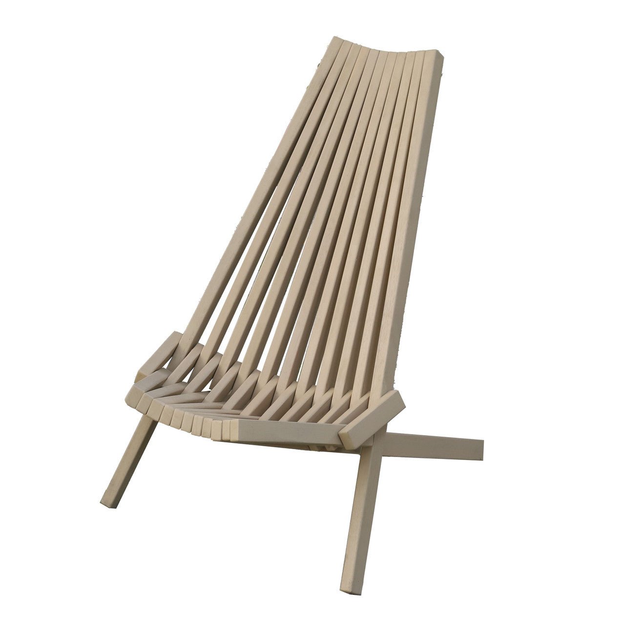 Solid Wood Folding Chair Portable Outdoor Lounge Chair - Direct Wicker