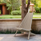 Solid Wood Folding Chair Portable Outdoor Lounge Chair - Direct Wicker