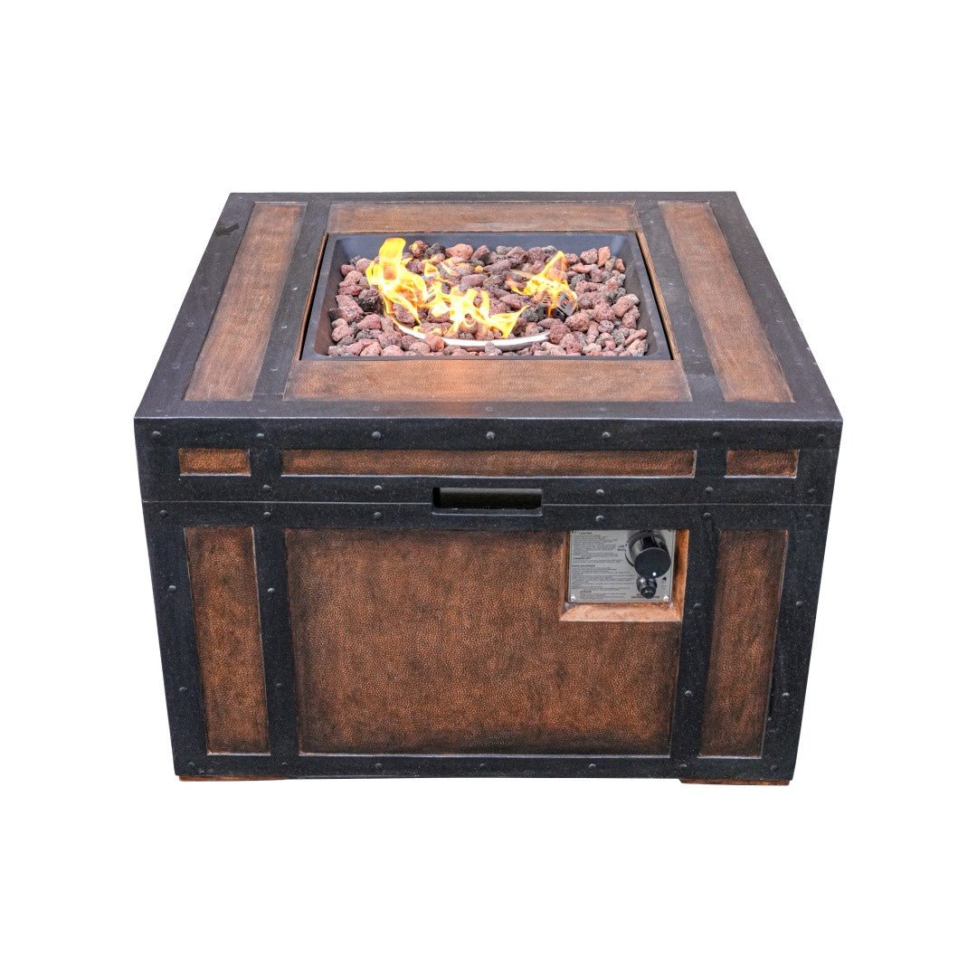 Square Wood Grain Effect Heater (PAG - 2354) - Direct Wicker