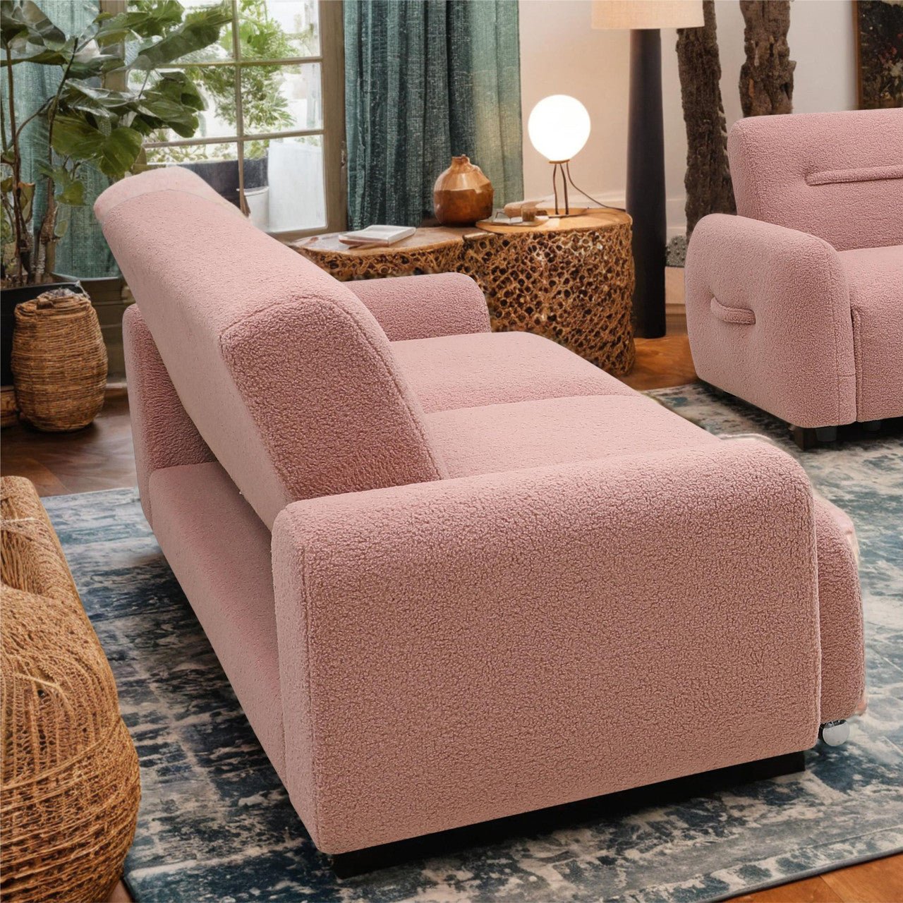 Stylish Small Three - Person Sofa Bed, Foldable & Easy to Handle (PAS - 241279TS) - Direct Wicker