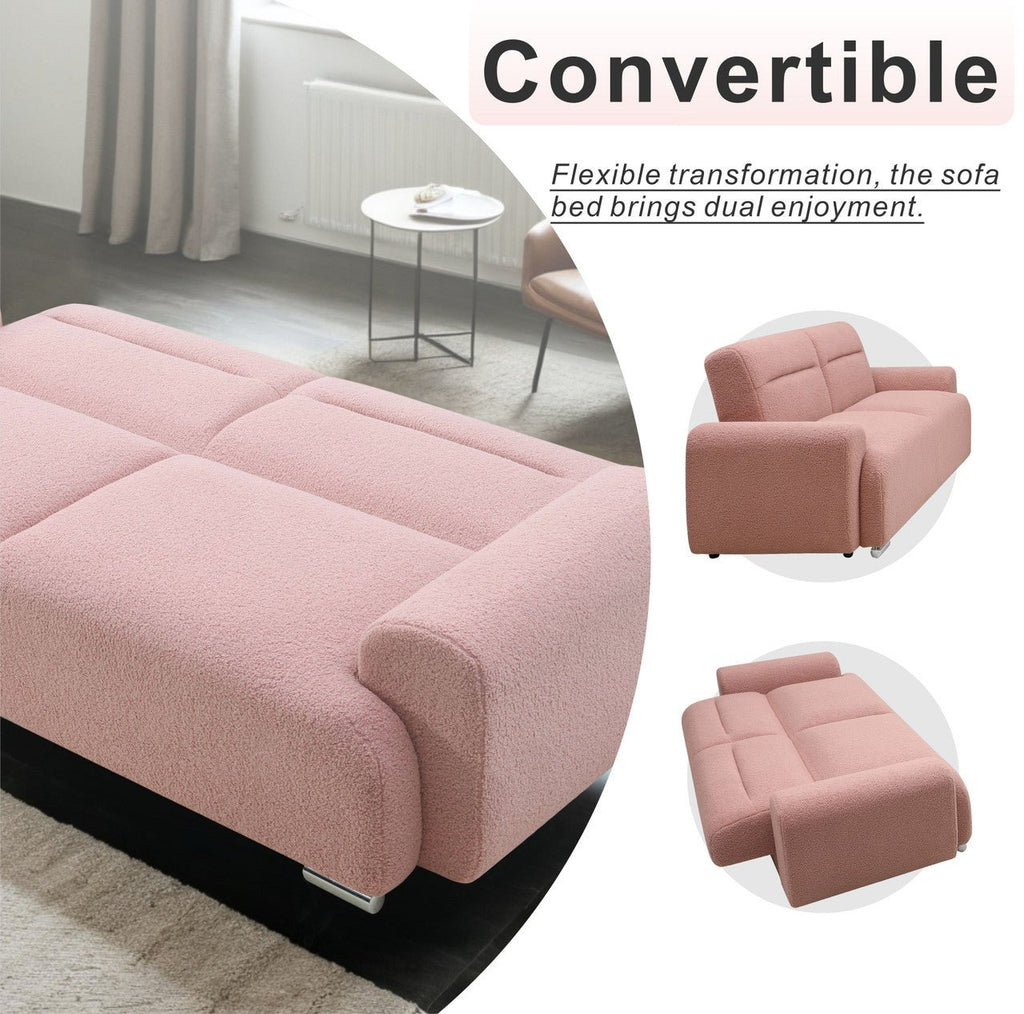Stylish Small Three - Person Sofa Bed, Foldable & Easy to Handle (PAS - 241279TS) - Direct Wicker