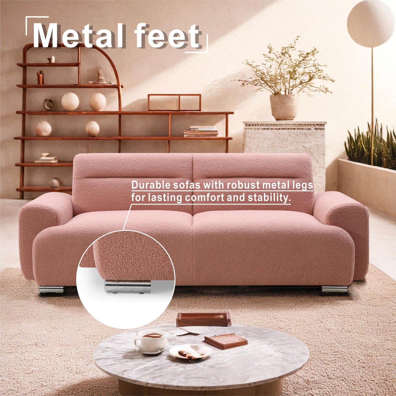Stylish Small Three - Person Sofa Bed, Foldable & Easy to Handle (PAS - 241279TS) - Direct Wicker