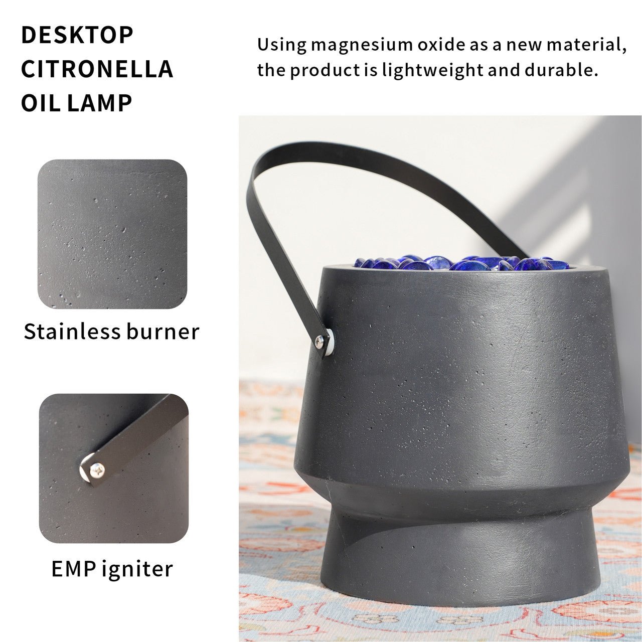 Table - Top Citronella Lamp (DW - FP997) - Direct Wicker