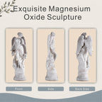 Tall Gray Magnesium Oxide Garden Statue (GS-2640-GR-CY) - Direct Wicker