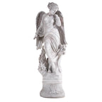 Tall Gray Magnesium Oxide Garden Statue (GS-2640-GR-CY) - Direct Wicker