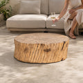 Terrafab Composite Faux Wood Tree Stump Coffee Table (PAD-2731TA-BR) - Direct Wicker