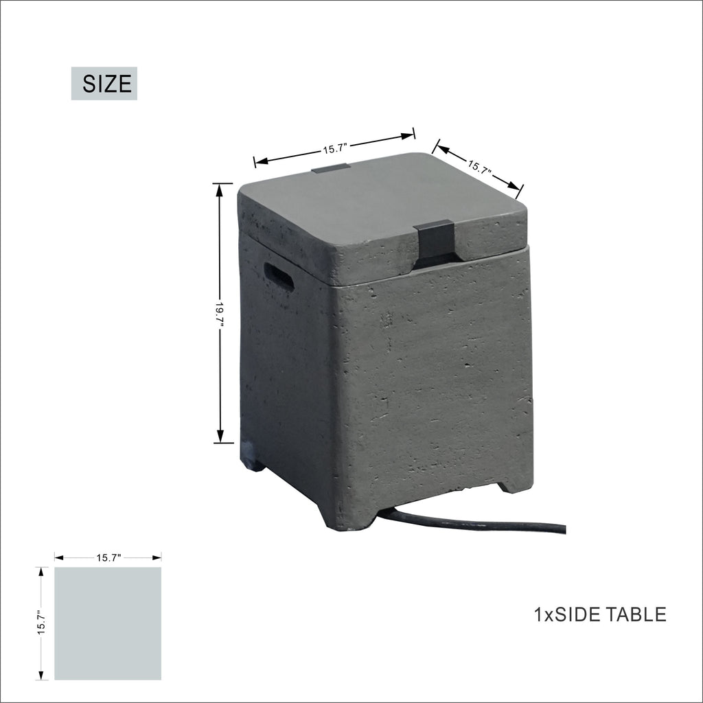 The side table of PAG - 2355 - Direct Wicker