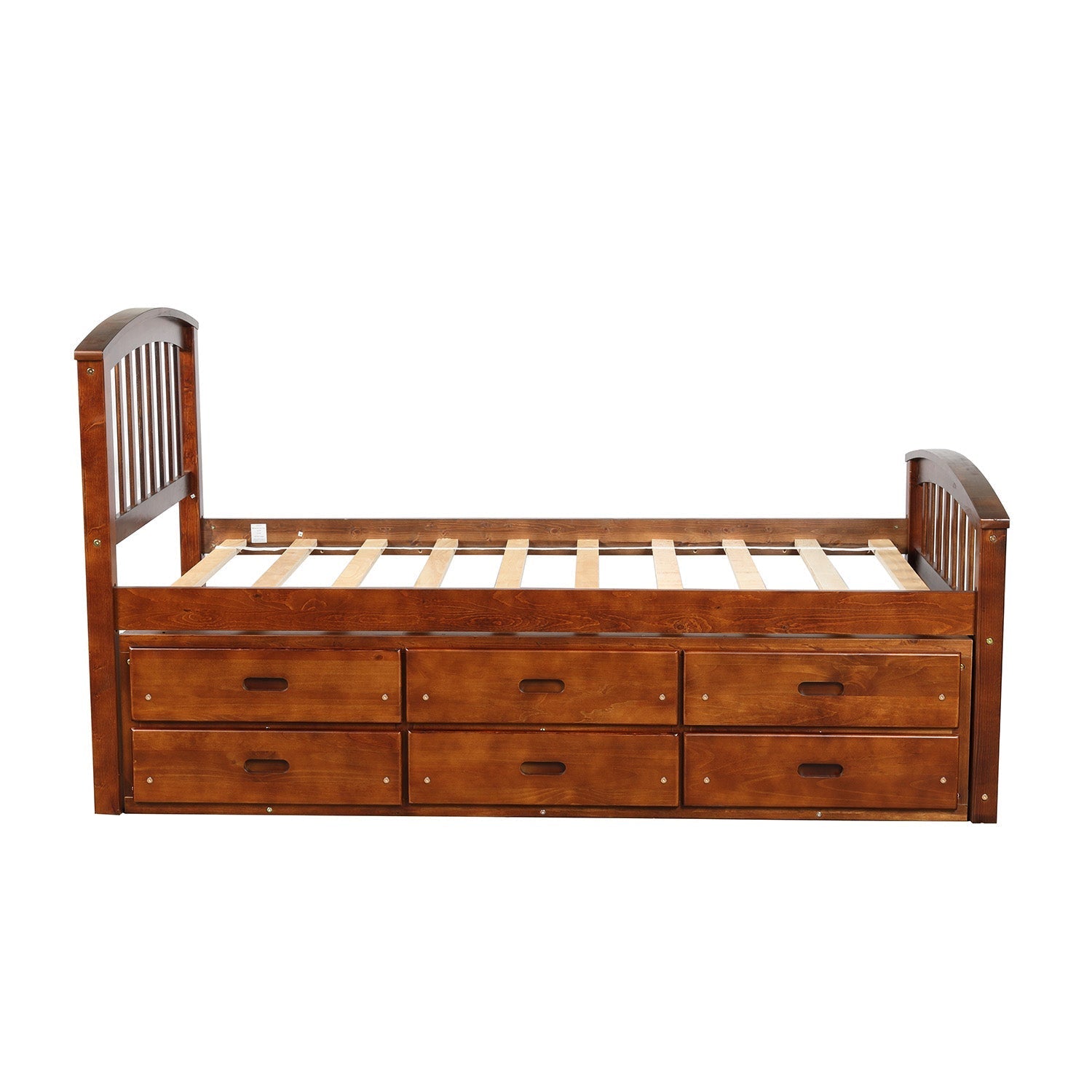Twin Bed Frame With 6 Drawers, Constructed From High - Quality Solid Wood (SG000119AAP) - Direct Wicker