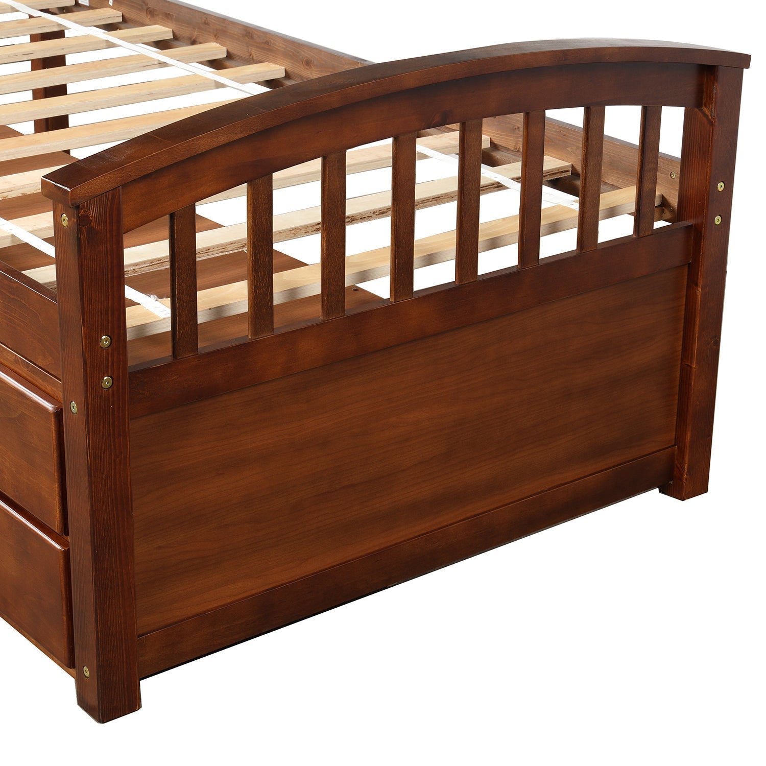 Twin Bed Frame With 6 Drawers, Constructed From High - Quality Solid Wood (SG000119AAP) - Direct Wicker