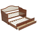 Twin Daybed with Trundle, Twin Size Daybed with 2 Storage Drawers - Direct Wicker