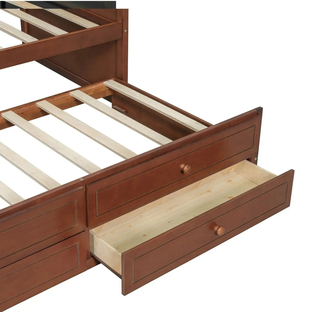 Twin Daybed with Trundle, Twin Size Daybed with 2 Storage Drawers - Direct Wicker