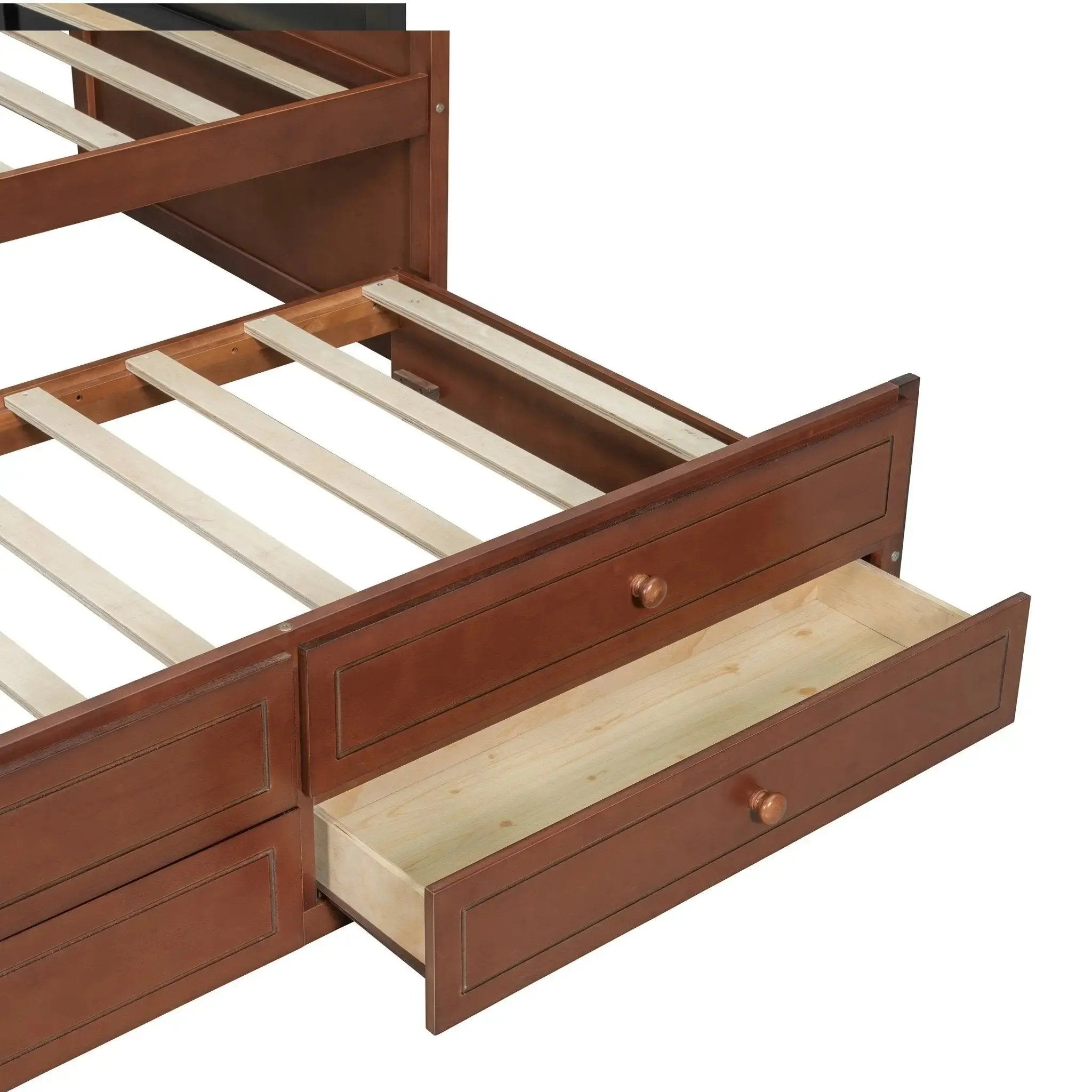 Twin Daybed with Trundle, Twin Size Daybed with 2 Storage Drawers - Direct Wicker