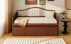 Twin Daybed with Trundle, Twin Size Daybed with 2 Storage Drawers - Direct Wicker