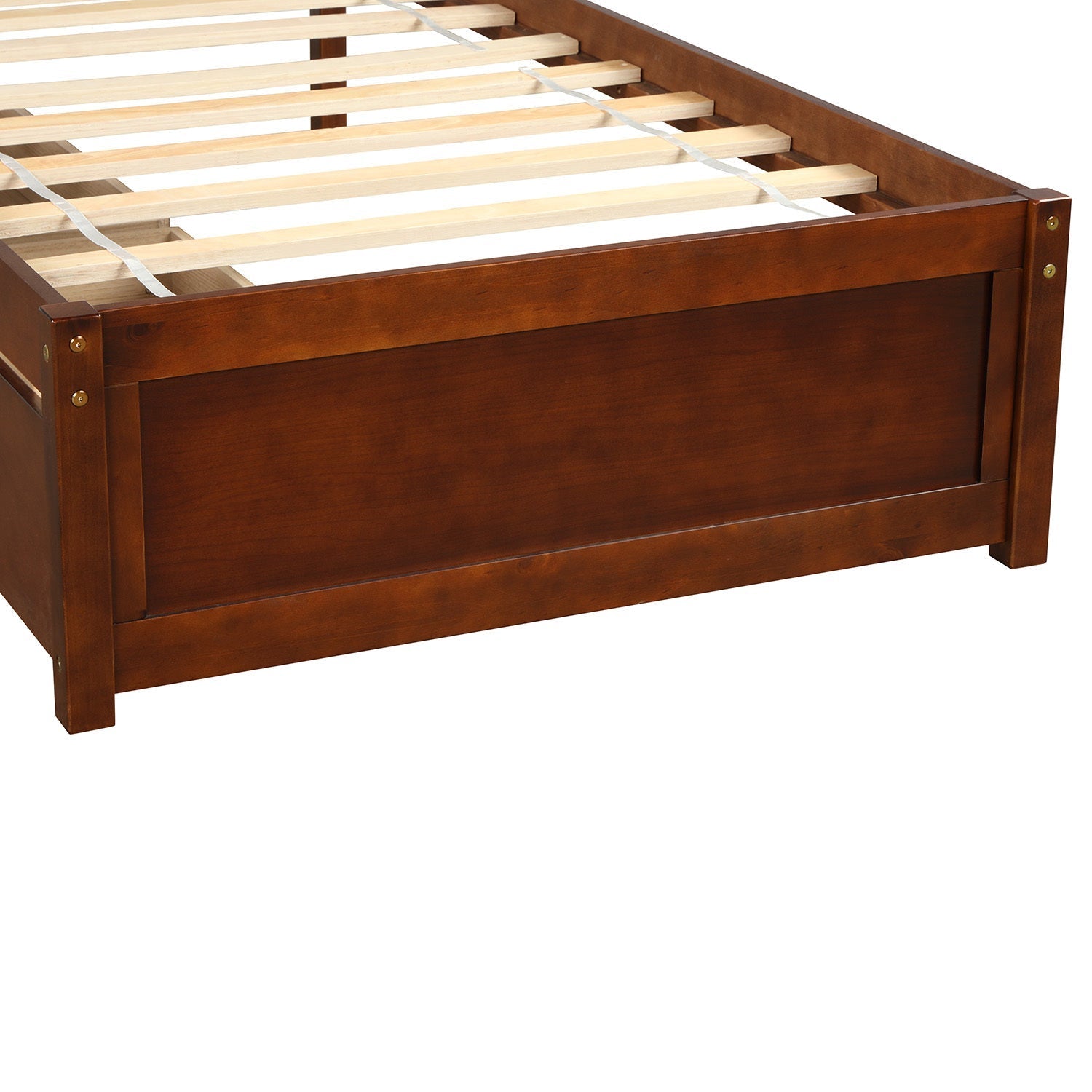 Twin Platform Storage Bed Frame with Two Drawers and Headboard (WF194279AAD) - Direct Wicker