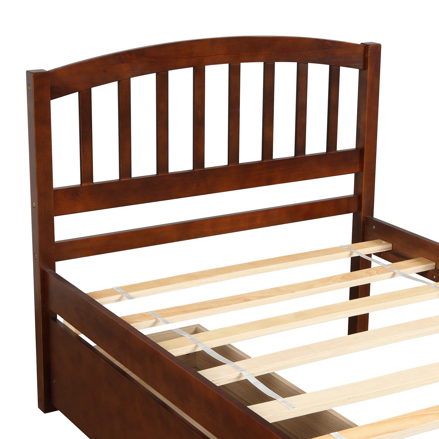 Twin Platform Storage Bed Frame with Two Drawers and Headboard (WF194279AAD) - Direct Wicker