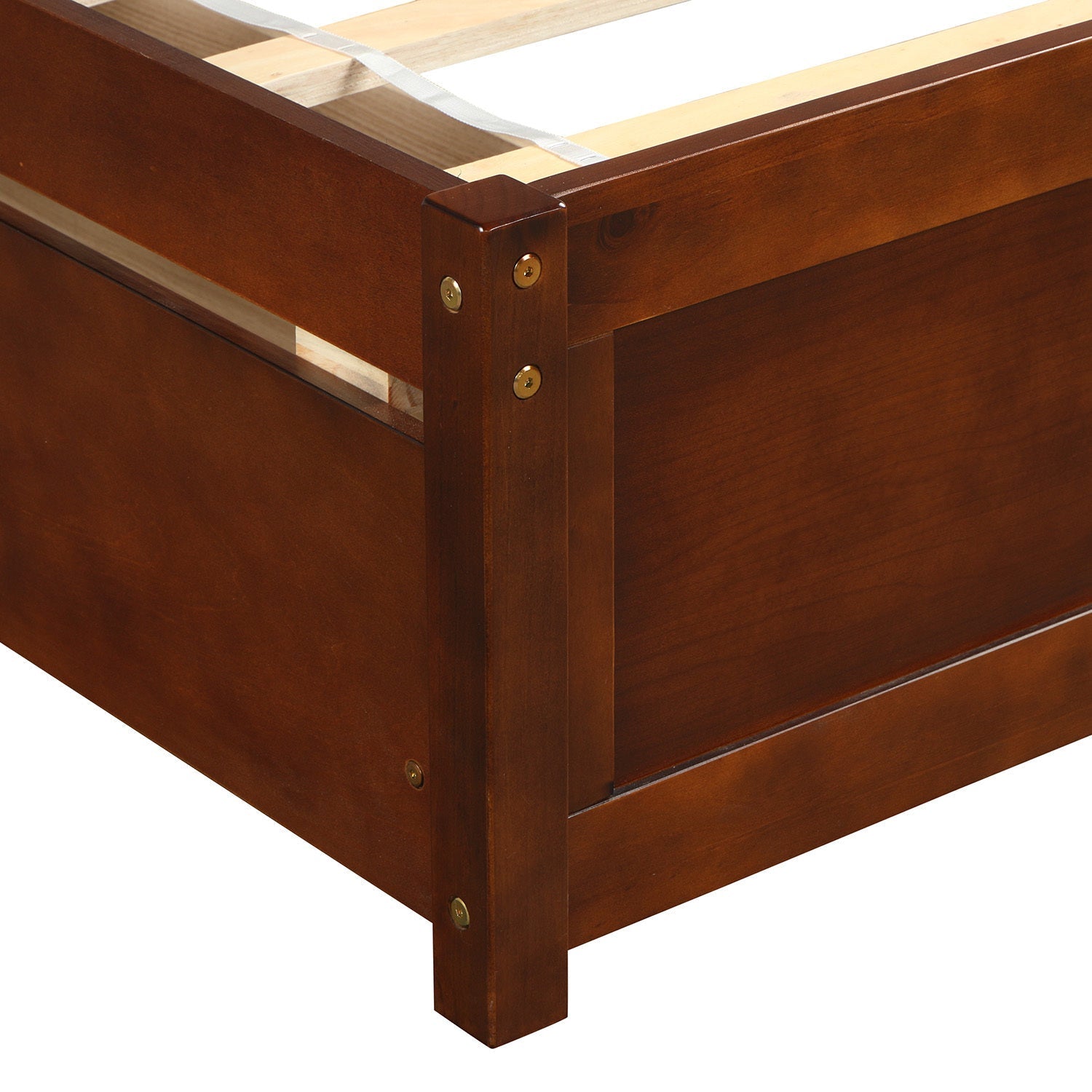 Twin Platform Storage Bed Frame with Two Drawers and Headboard (WF194279AAD) - Direct Wicker
