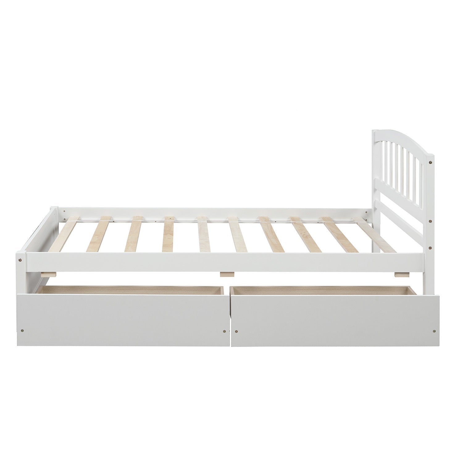 Twin Platform Storage Bed Wood Bed Frame (WF194279AAK) - Direct Wicker