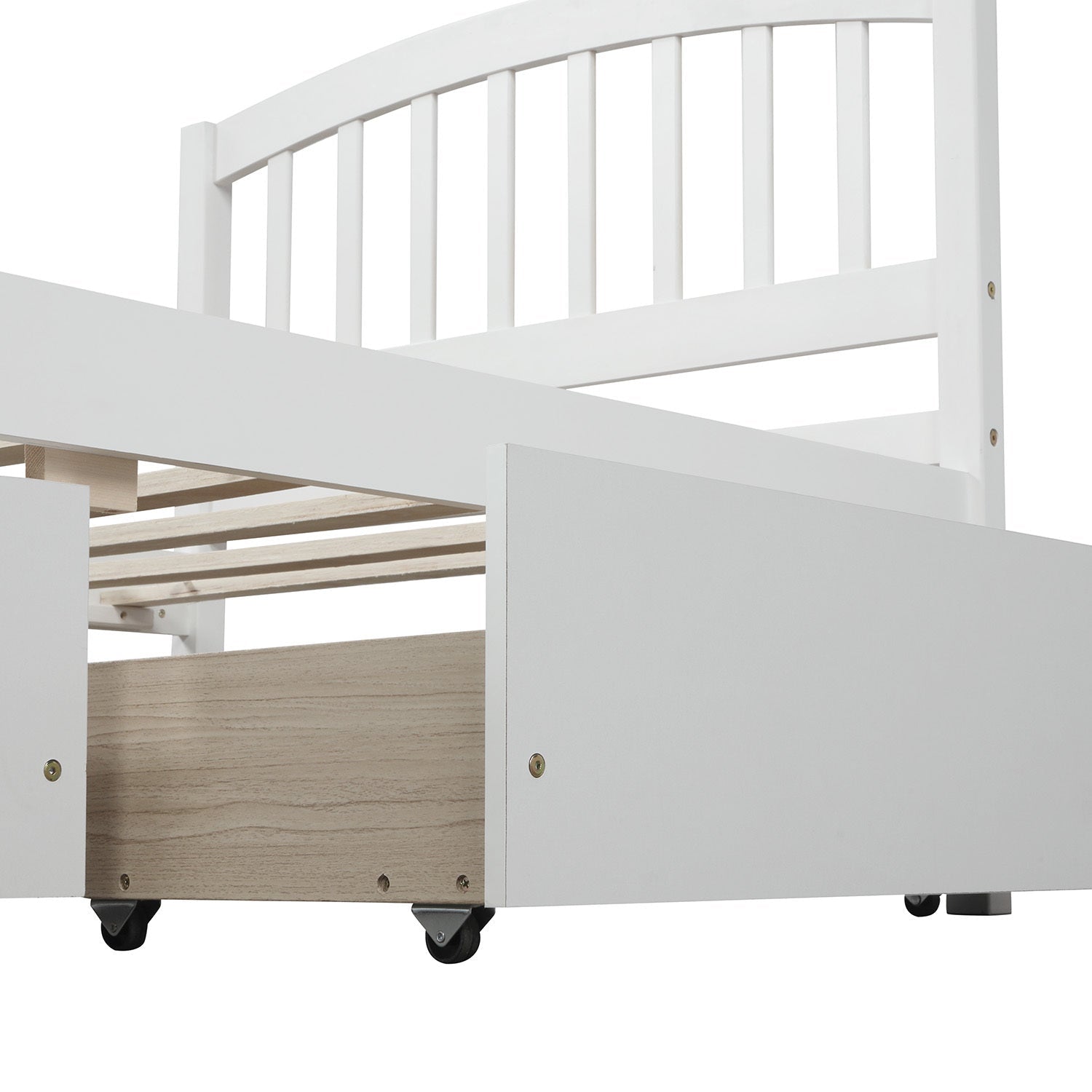 Twin Platform Storage Bed Wood Bed Frame (WF194279AAK) - Direct Wicker