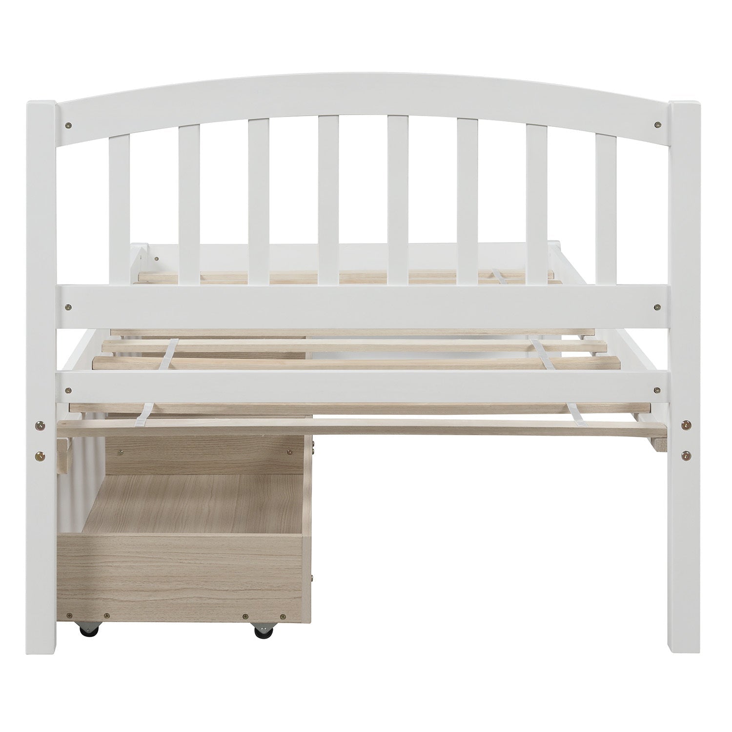 Twin Platform Storage Bed Wood Bed Frame (WF194279AAK) - Direct Wicker