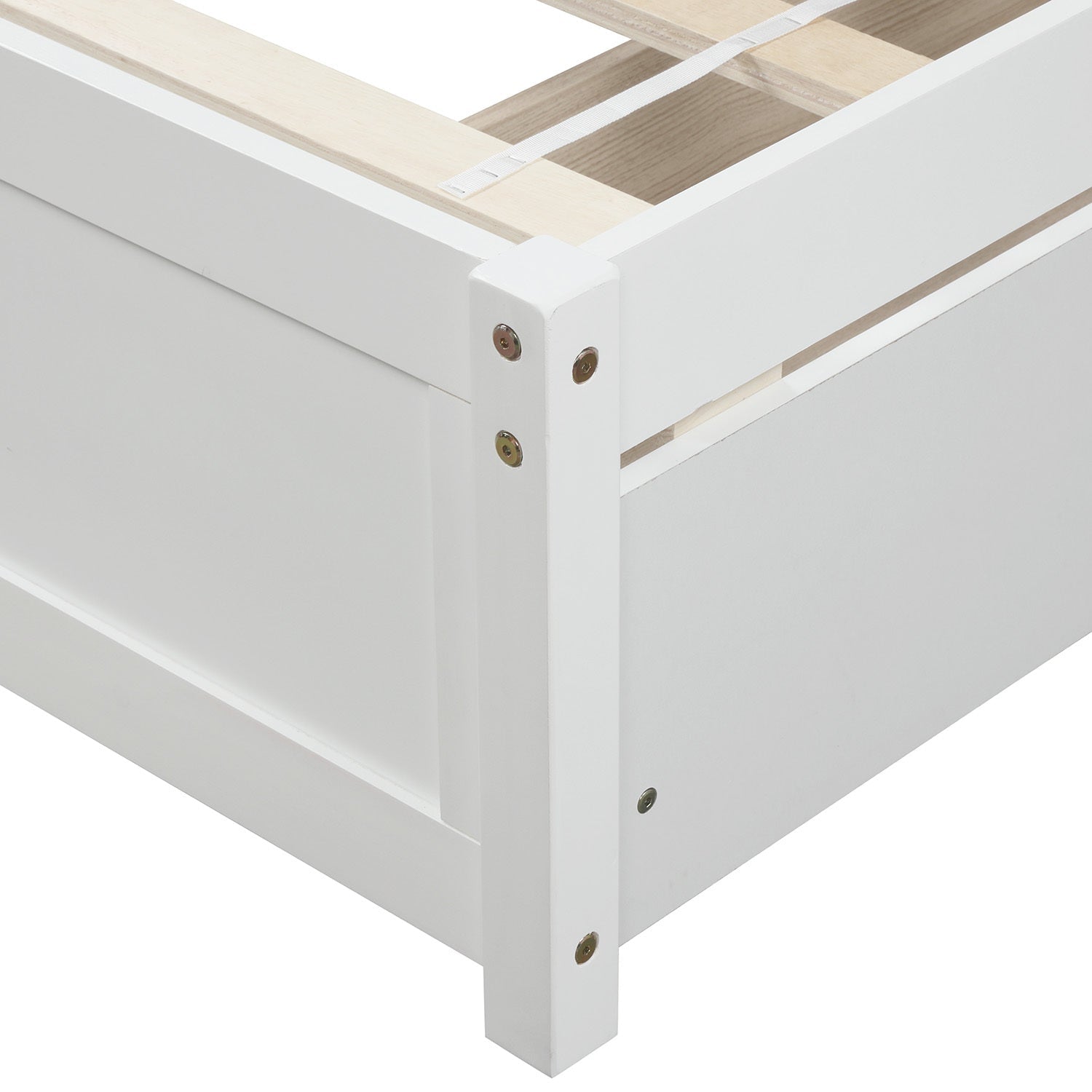 Twin Platform Storage Bed Wood Bed Frame (WF194279AAK) - Direct Wicker
