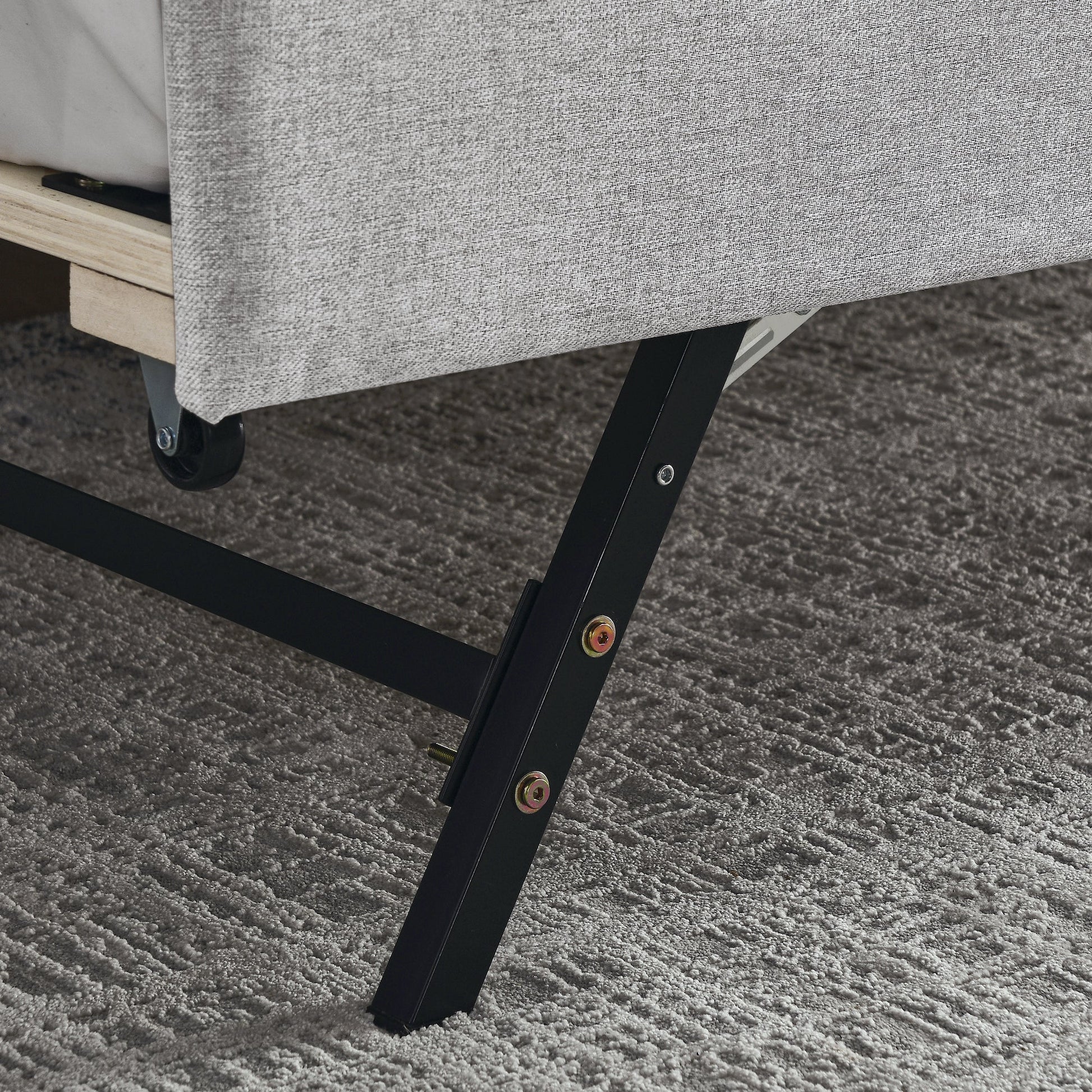 Twin Size Upholstery DayBed with Twin Size Erectable Trundle (W1413S00027) - Direct Wicker