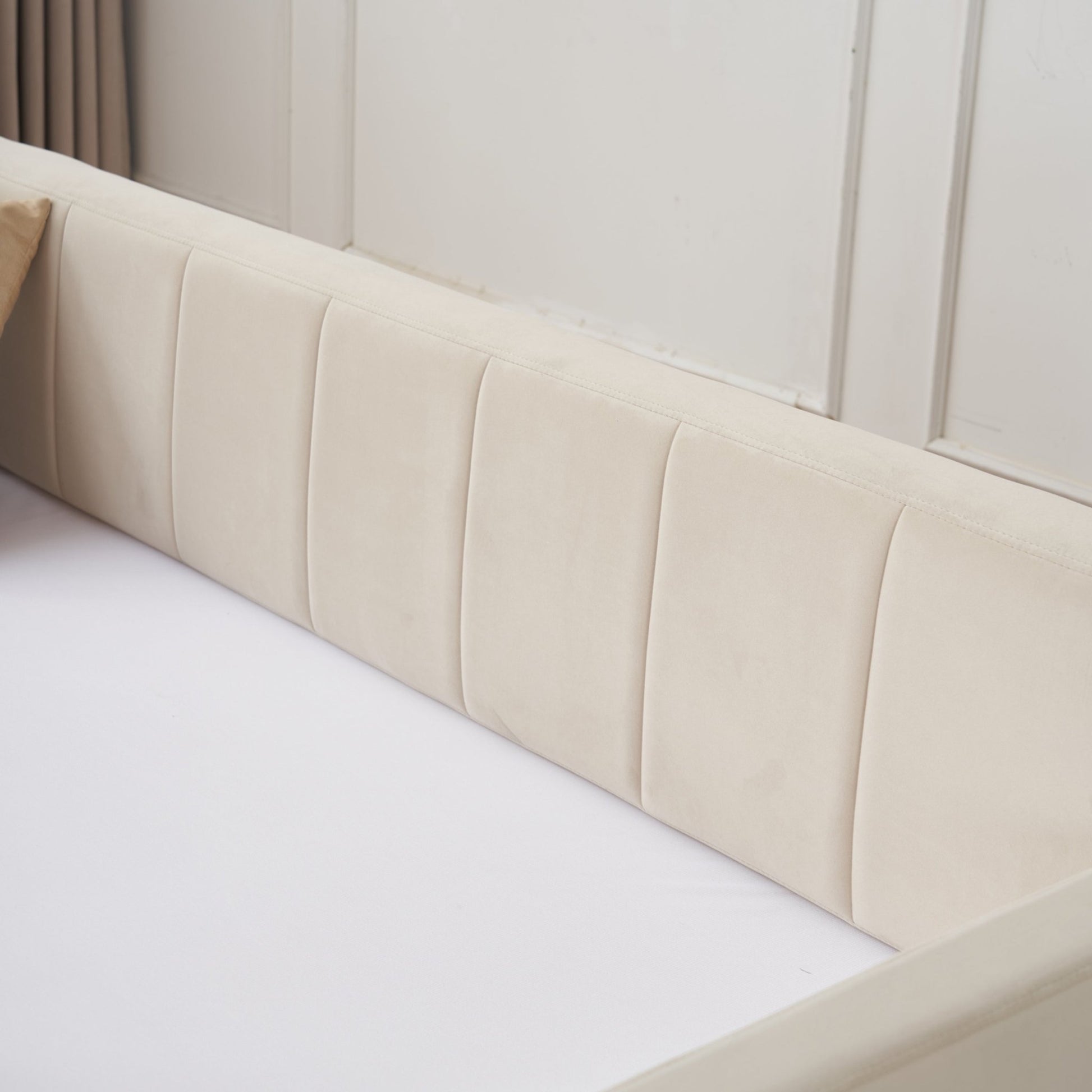 Twin Upholstered Daybed Frame with Trundle, Twin Size Sofa Bed - Direct Wicker