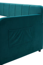 Twin Upholstered Daybed Frame with Trundle, Twin Size Sofa Bed - Direct Wicker