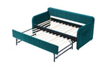 Twin Upholstered Daybed Frame with Trundle, Twin Size Sofa Bed - Direct Wicker