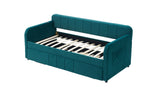 Twin Upholstered Daybed Frame with Trundle, Twin Size Sofa Bed - Direct Wicker